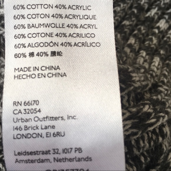 🦋 3 for $25 - BDG Rib Knit Cardigan Grey Green Melange - Picture 12 of 12